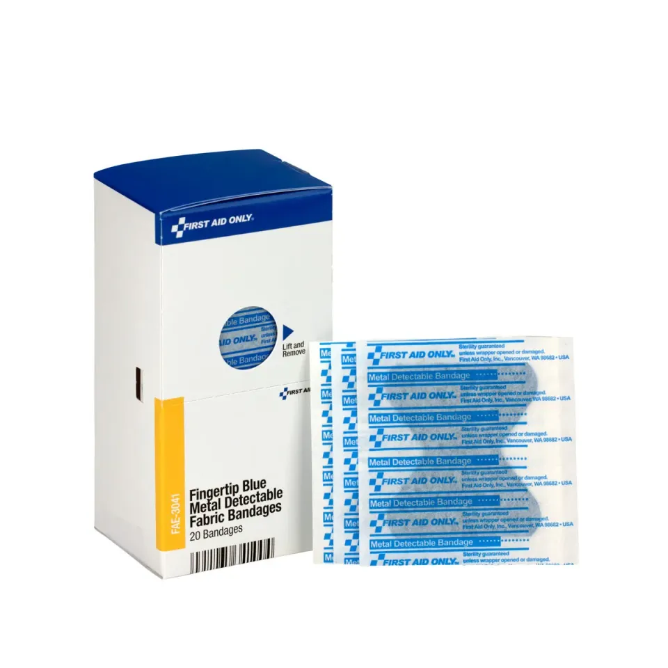 First Aid Only SmartCompliance fingertupp plaster blå 40 stk
