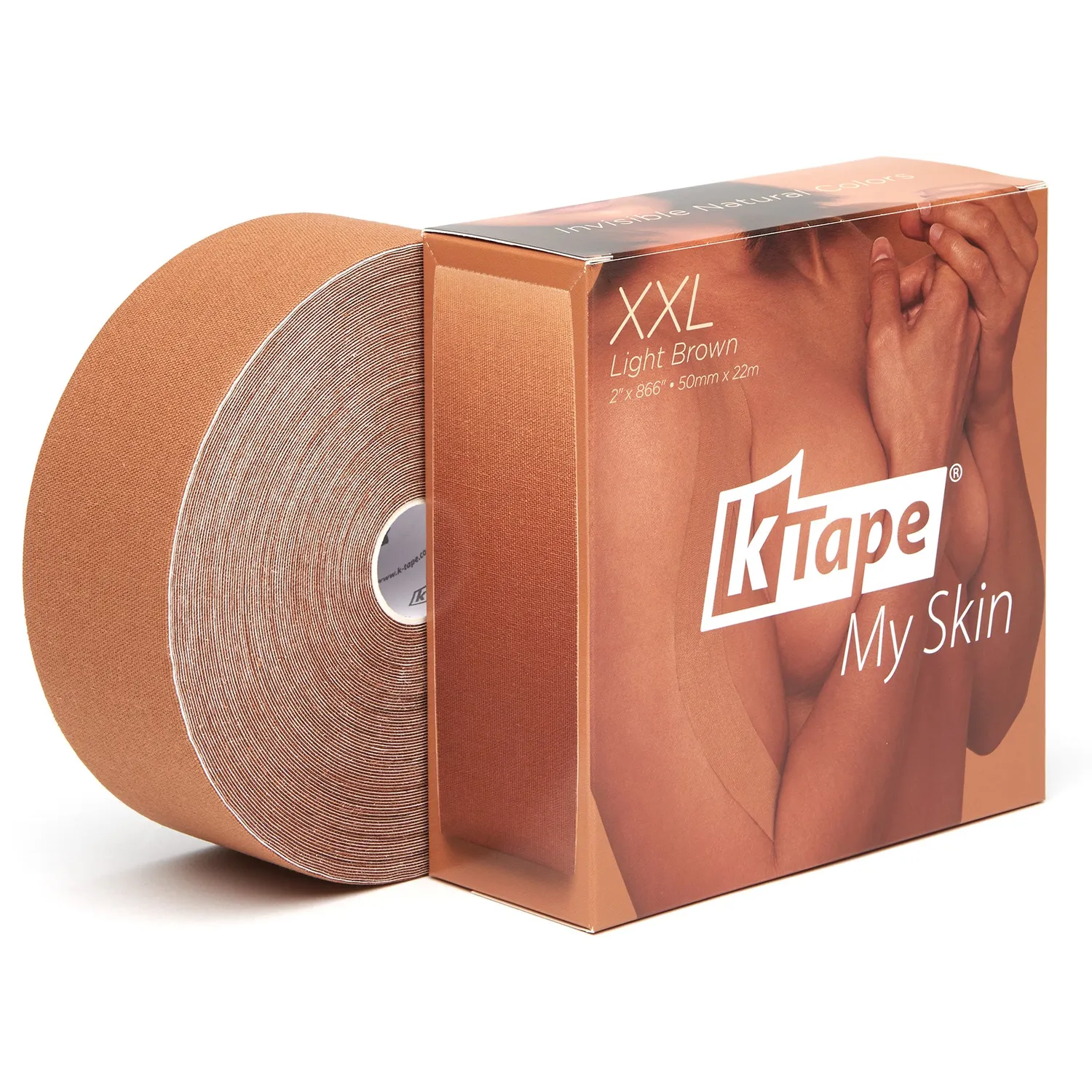 K-Tape My Skin kinesiologitape lysebrun 22 m XXL