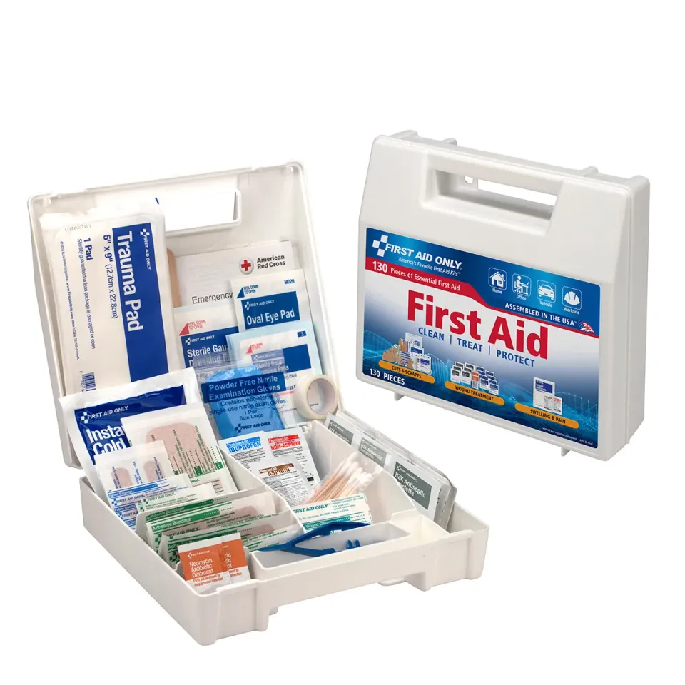 First Aid Only førstehjelpsskrin 130 deler plastkoffert