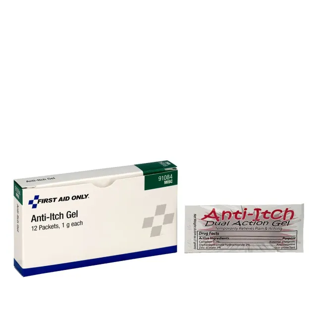 First Aid Only Anti-Itch Gel kløgel 12 stk hydrokortisonfri