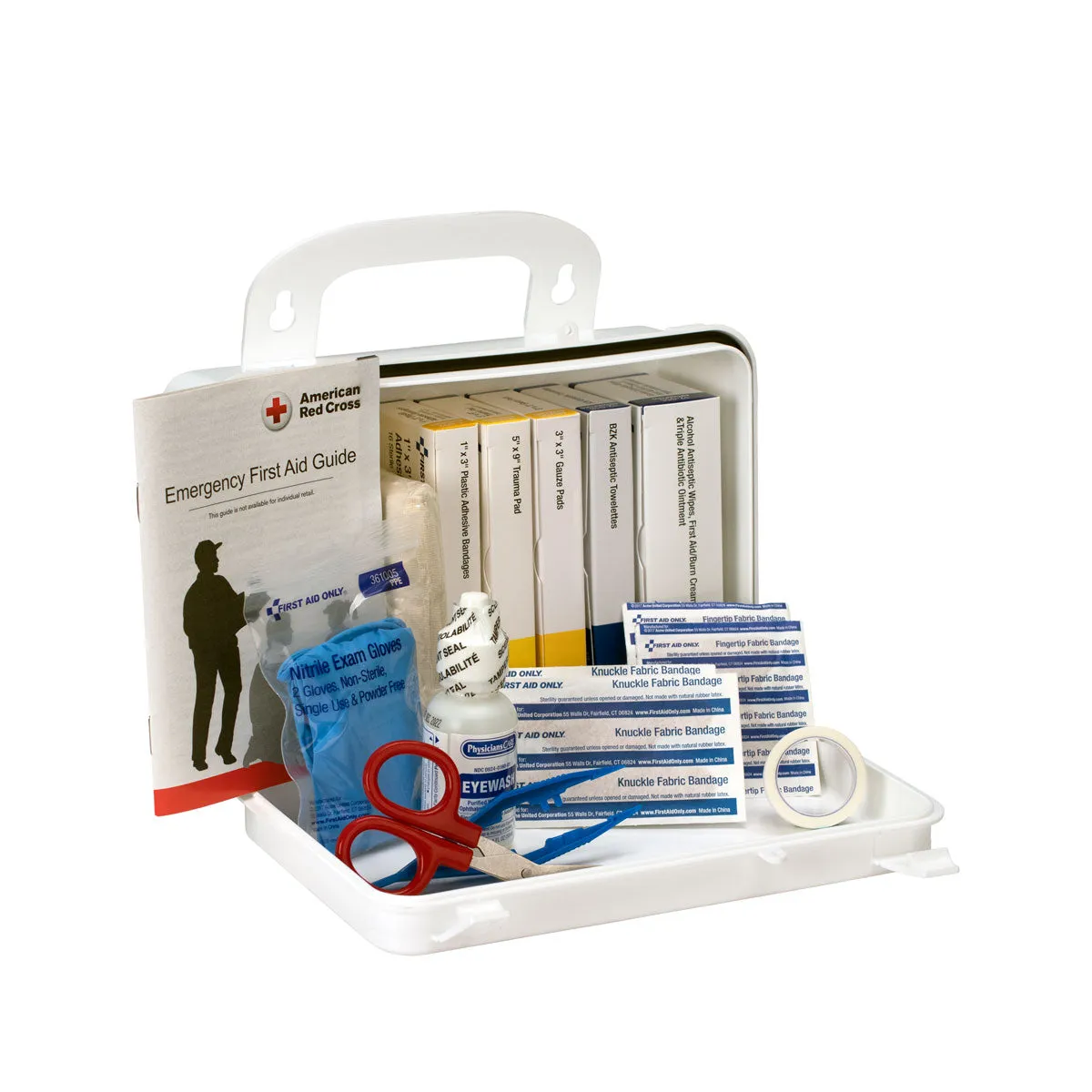 First Aid Only 10-Person Plastic Light Duty Vehicle førstehjelpsskrin 89 deler