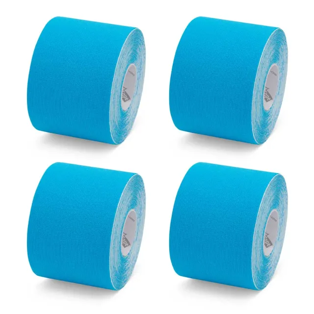 K-tape kinesiologitape blå 5 cm x 5 m 4 ruller