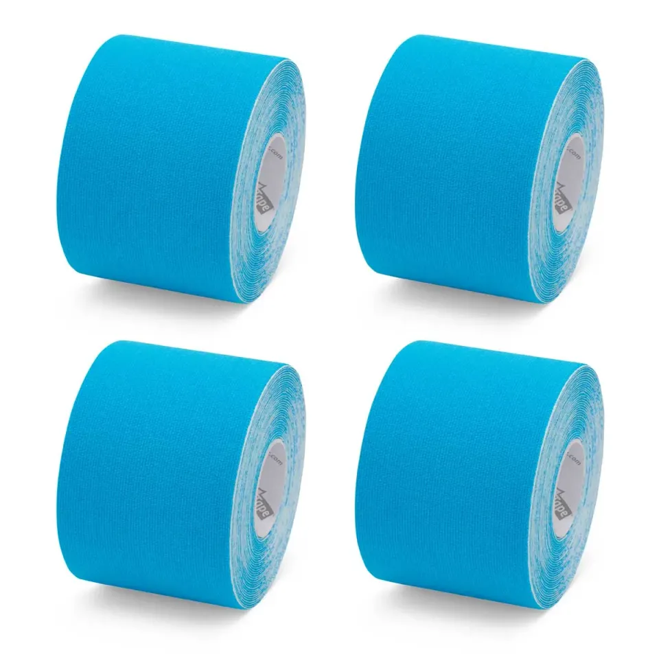 K-tape kinesiologitape blå 5 cm x 5 m 4 ruller