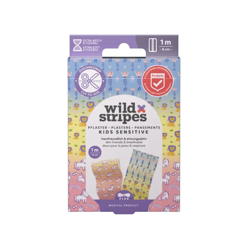 Wild Stripes Kids Sensitive Fantasy barneplaster 1 meter klippbart