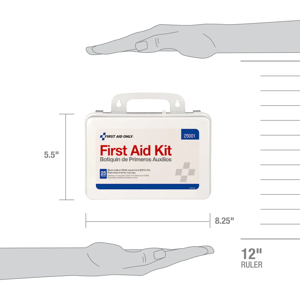 First Aid Only 25-personers førstehjelpsskrin 111 deler