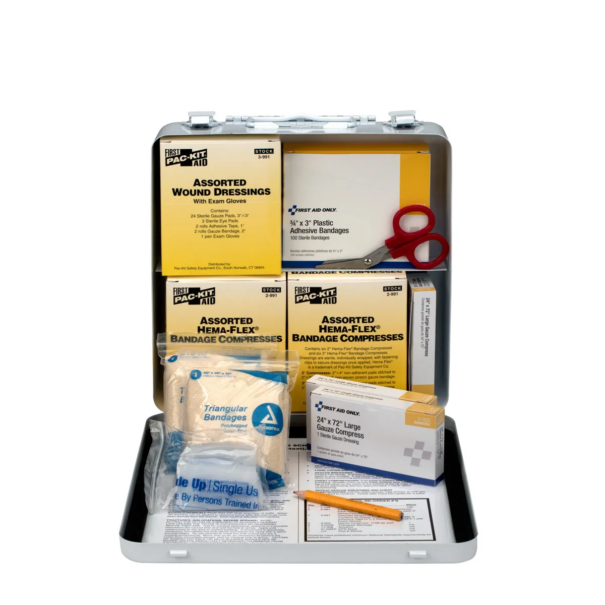 First Aid Only 50 Person Bus førstehjelpsskrin stål 165 deler