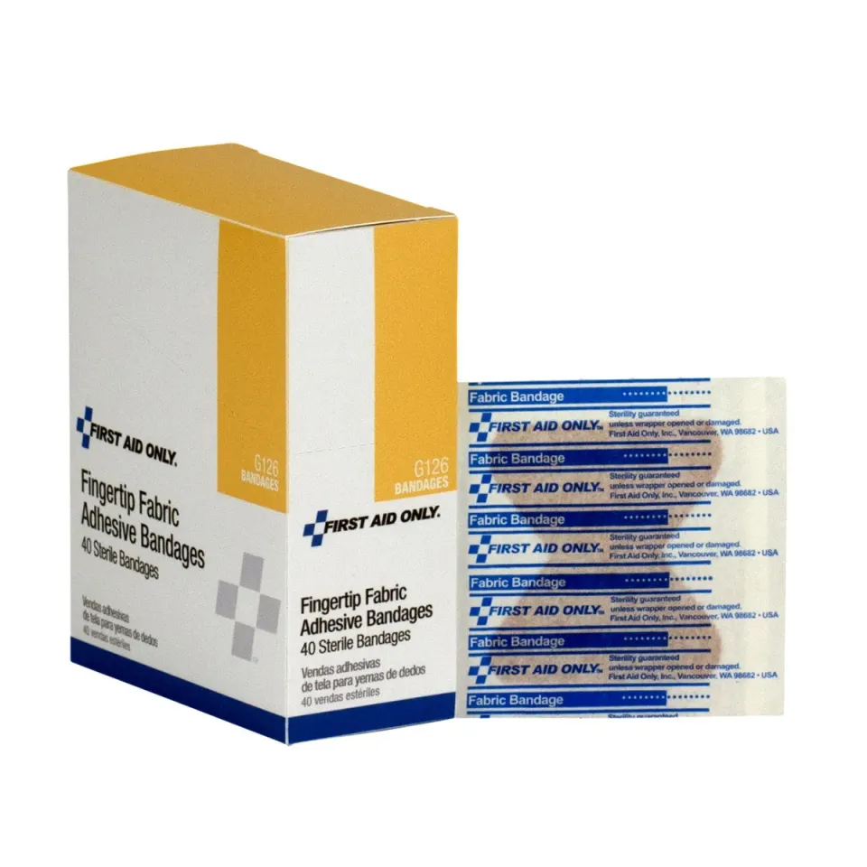 First Aid Only Fingertip plaster stoff 40 stk eske