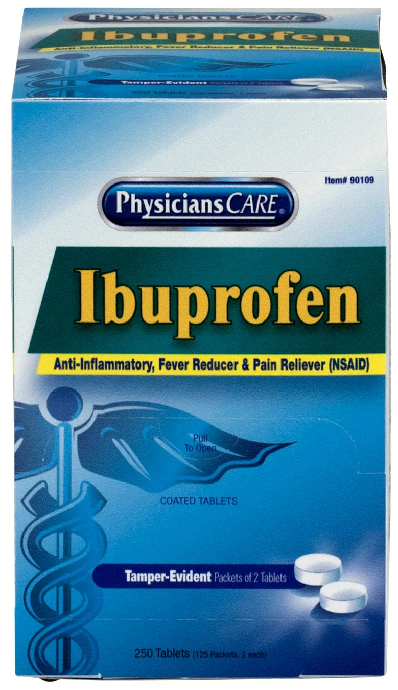 First Aid Only PhysiciansCare Ibuprofen tabletter 200 mg 125 poser