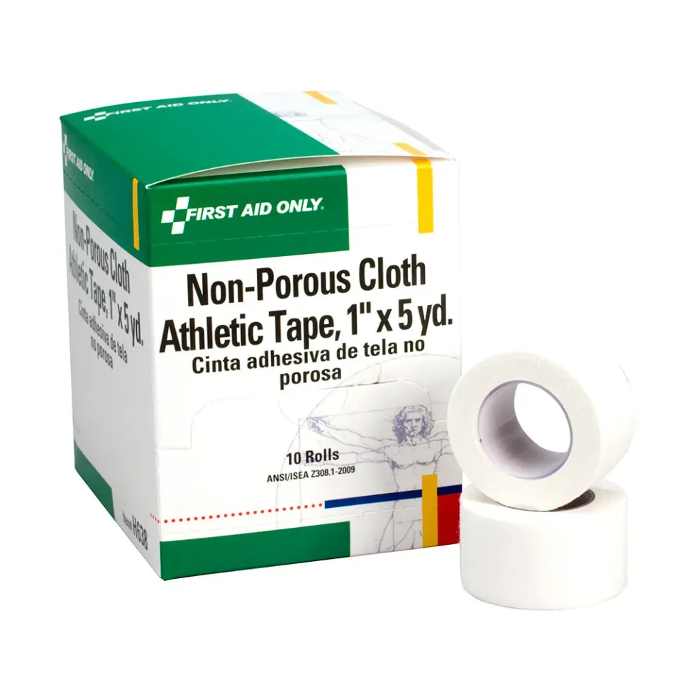 First Aid Only Cloth Athletic sportstape 2,5 cm x 4,6 m 10-pakn