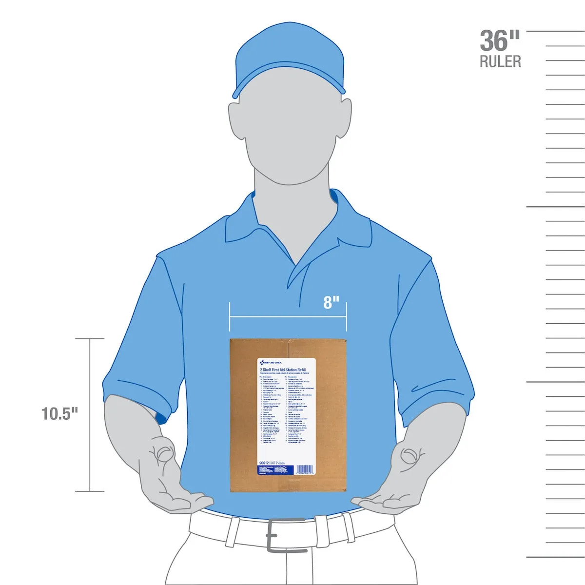 First Aid Only refill ANSI A+ 2 hyller med medisiner 90572