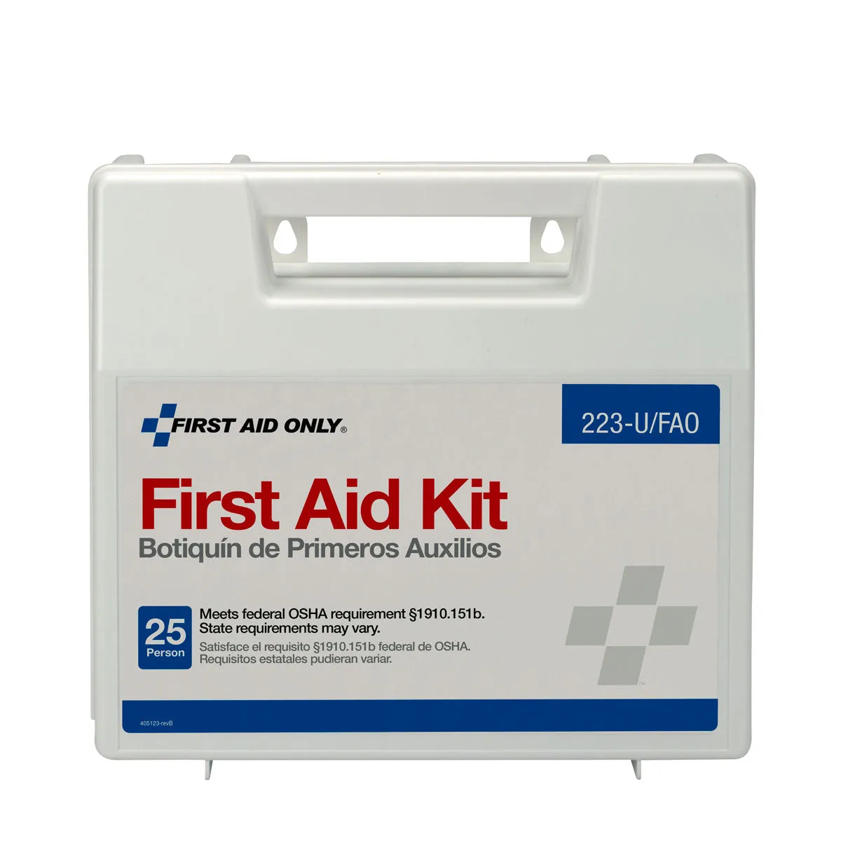 First Aid Only 25 Person førstehjelpsskrin plast 107 deler
