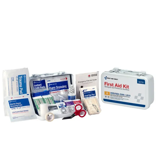 First Aid Only 10 Person førstehjelpsskrin metall ANSI A