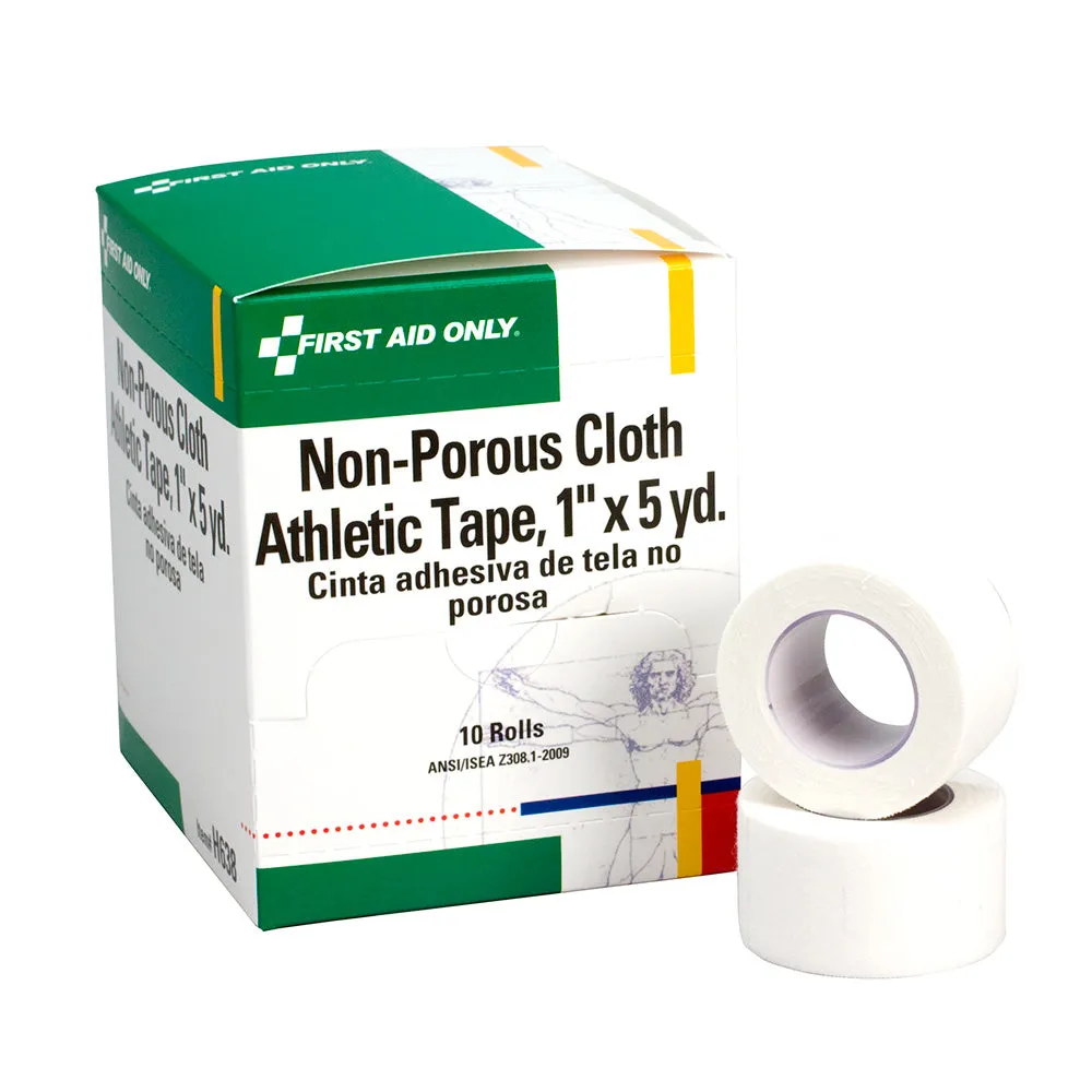 First Aid Only Cloth Athletic sportstape 2,5 cm x 4,6 m 10-pakn