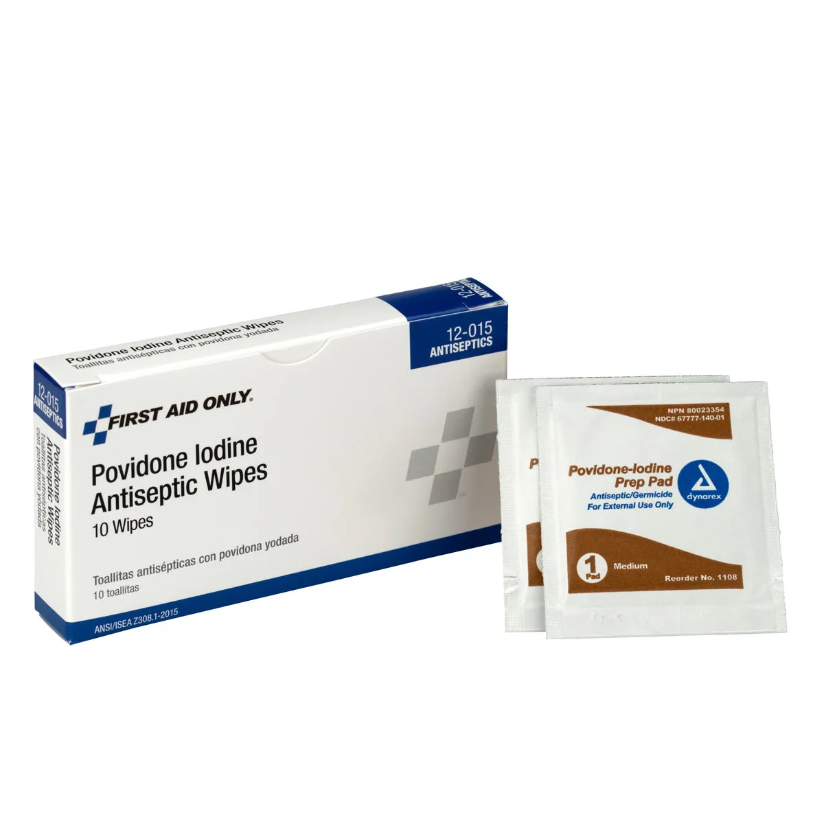 First Aid Only PVP Iodine sårrens 10 stk antiseptisk