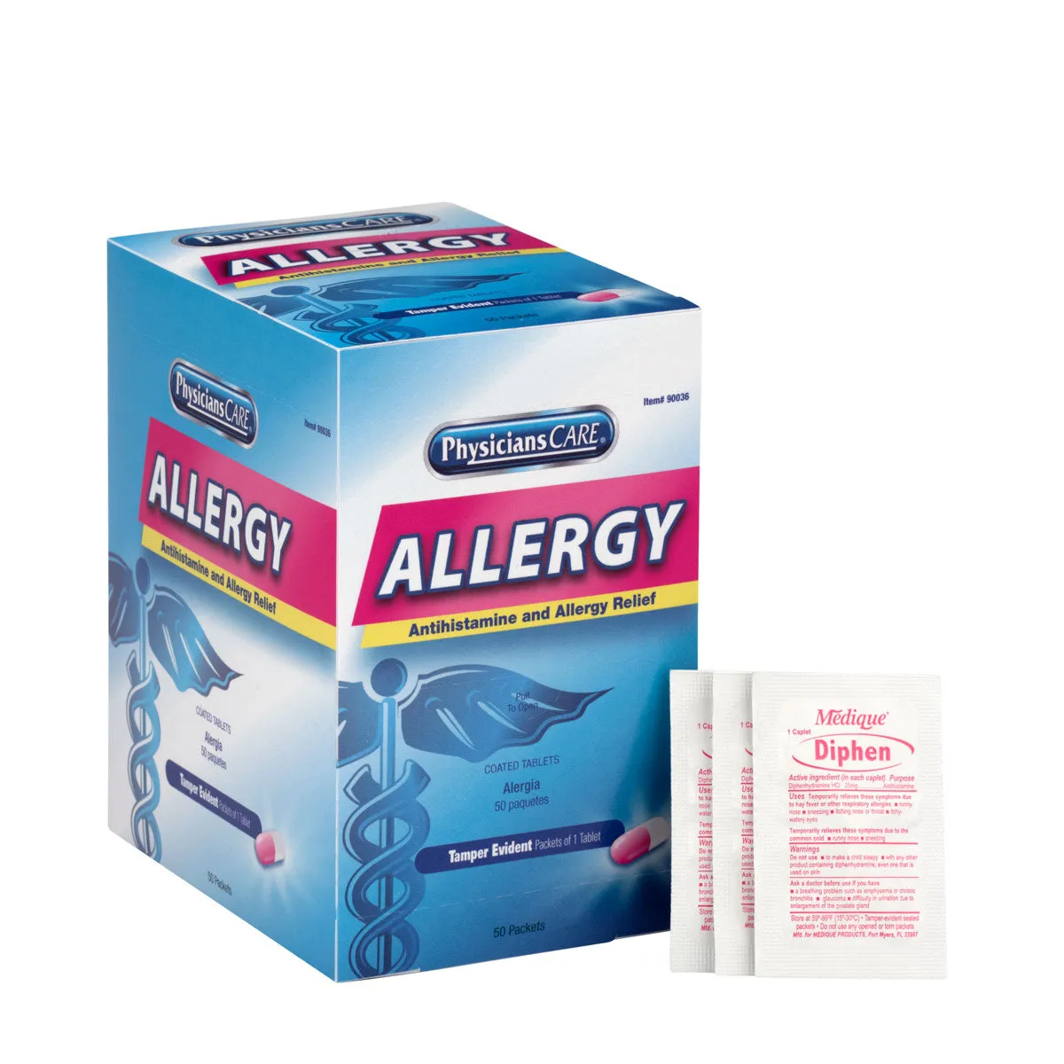 PhysiciansCare antihistamin allergitabletter 50 doser
