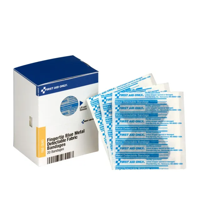 First Aid Only SmartCompliance fingertupp plaster blå 20 stk