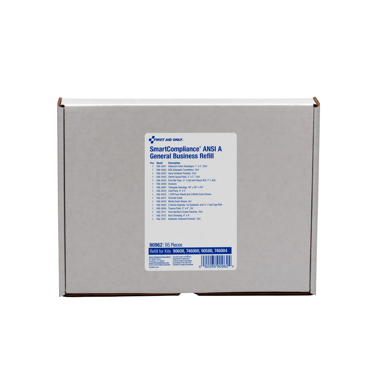 First Aid Only SmartCompliance refill ANSI A bedrift