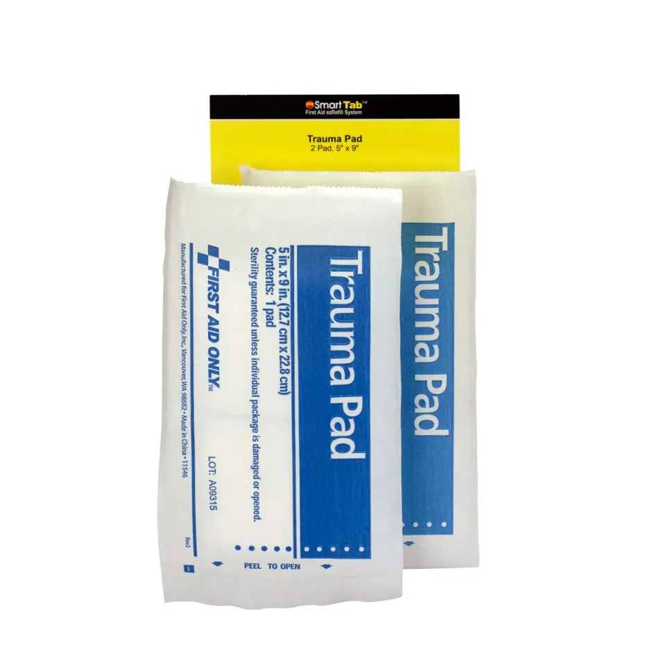 First Aid Only SmartCompliance 5x9 traumakompress refill 2-pk