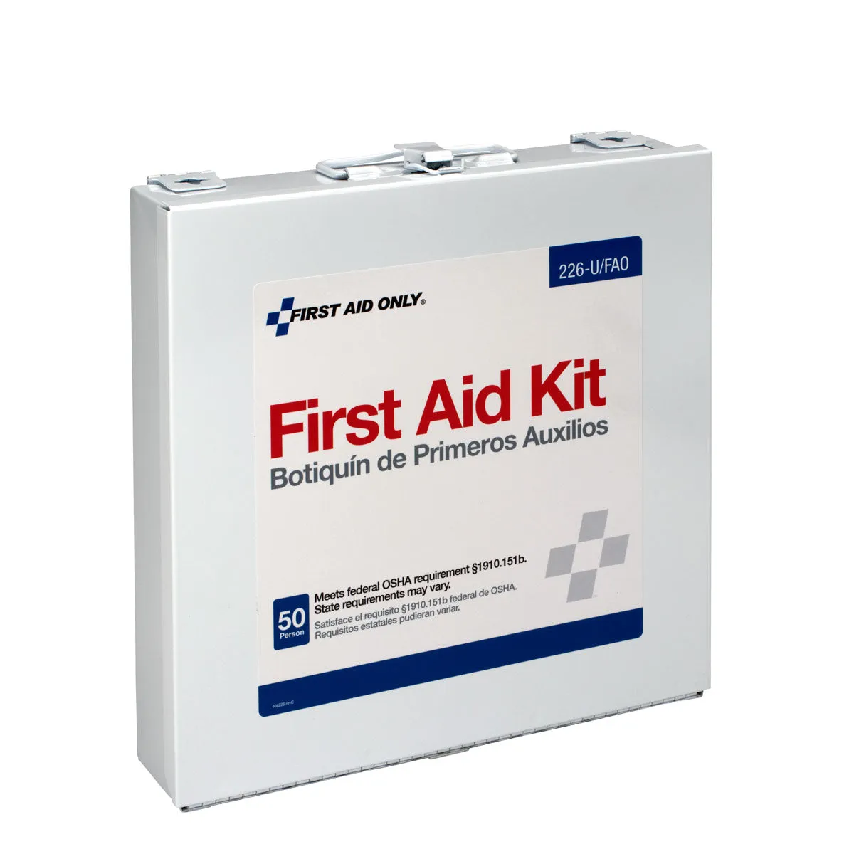 First Aid Only førstehjelpsskrin 50 personer metall 191 deler