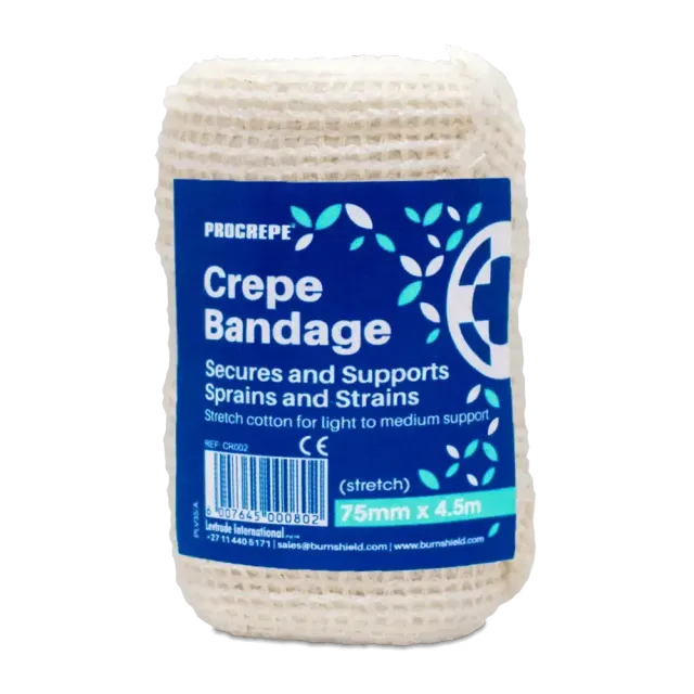 Burnshield Crepe støttebandasje 100 mm lett støtte