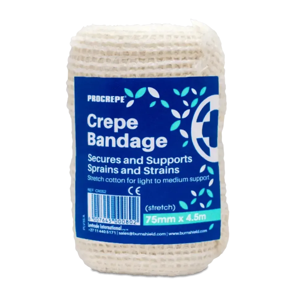 Burnshield Crepe støttebandasje 100 mm lett støtte