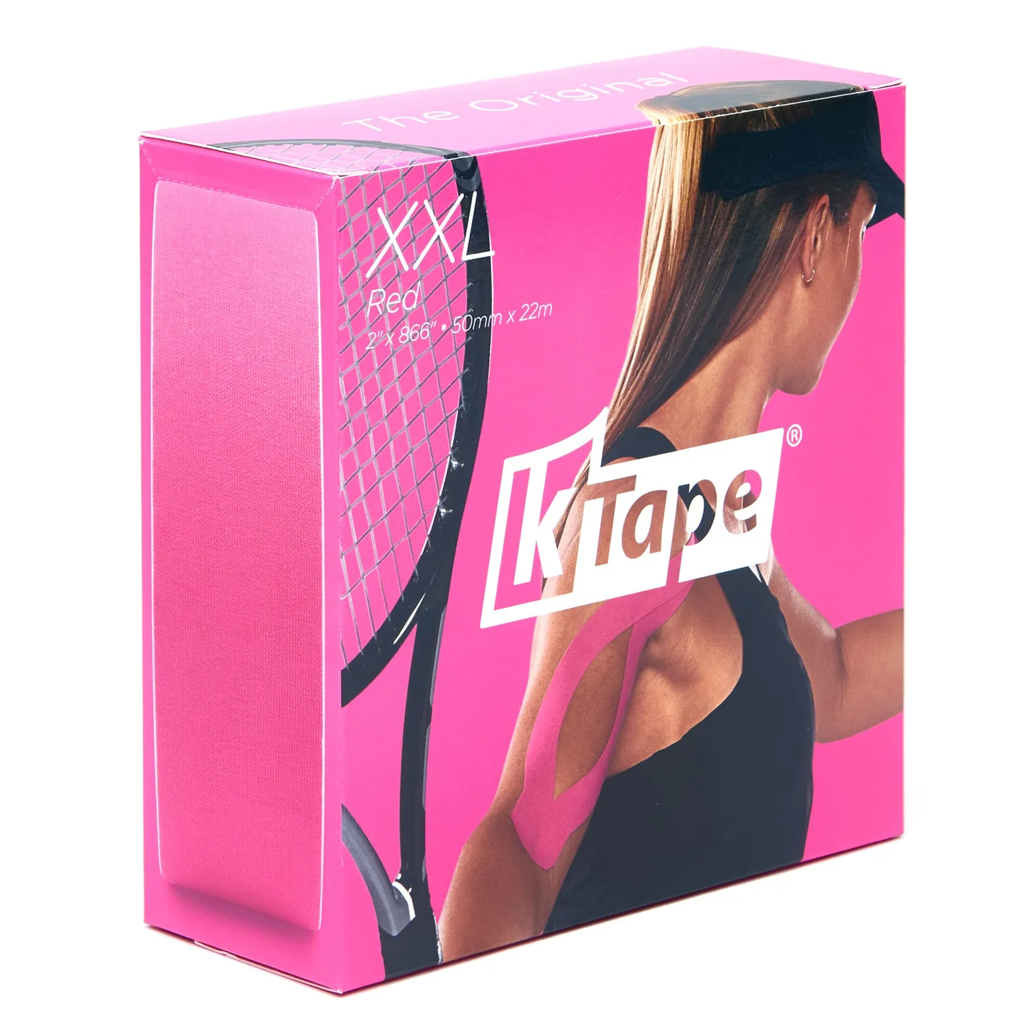 K-tape kinesiologitape rød XXL 5 cm x 22 m stor rull