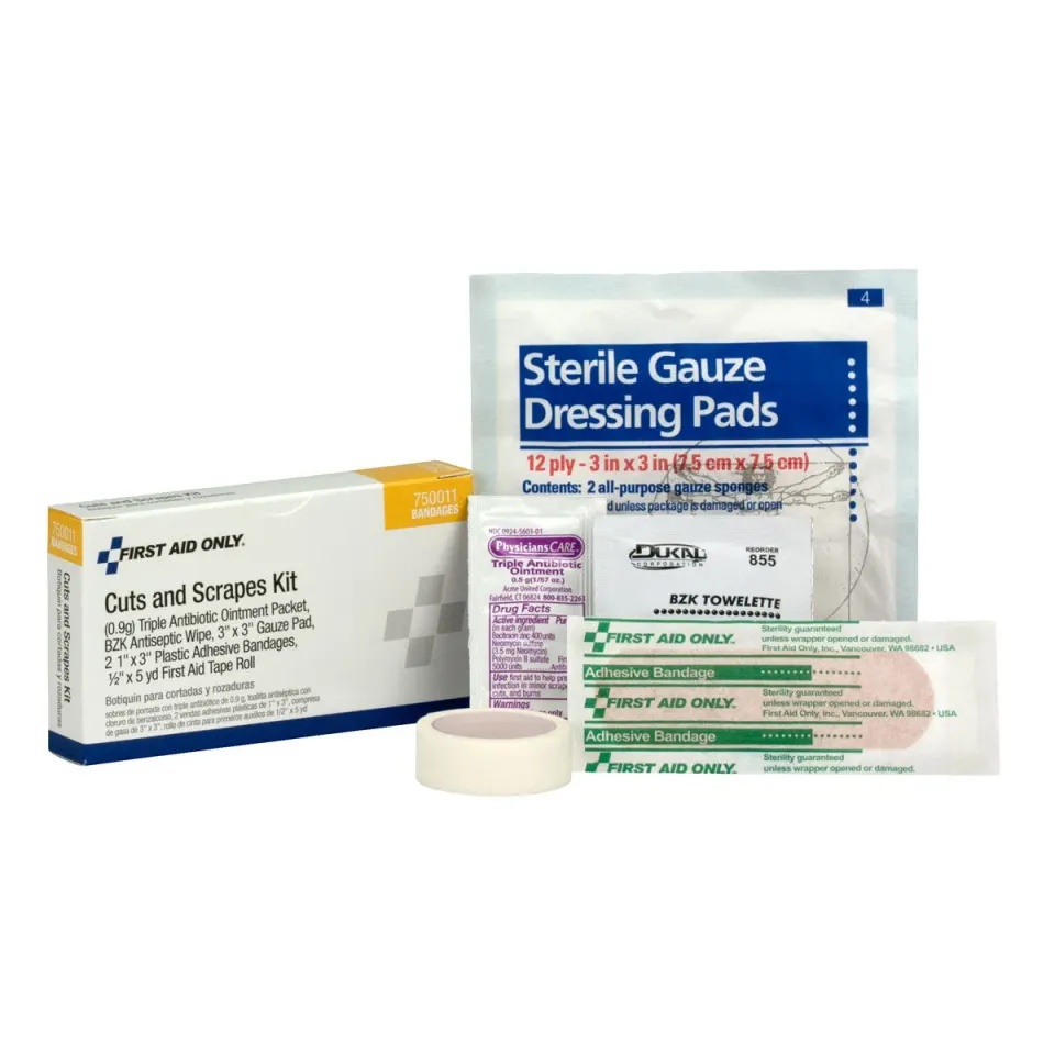First Aid Only Cuts and Scrapes førstehjelpssett unit box med plaster