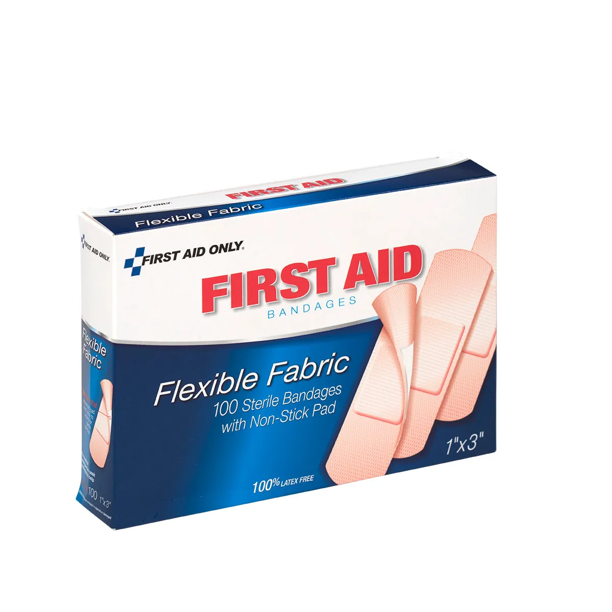 First Aid Only 1x3 stoffplaster 100 stk fleksibelt