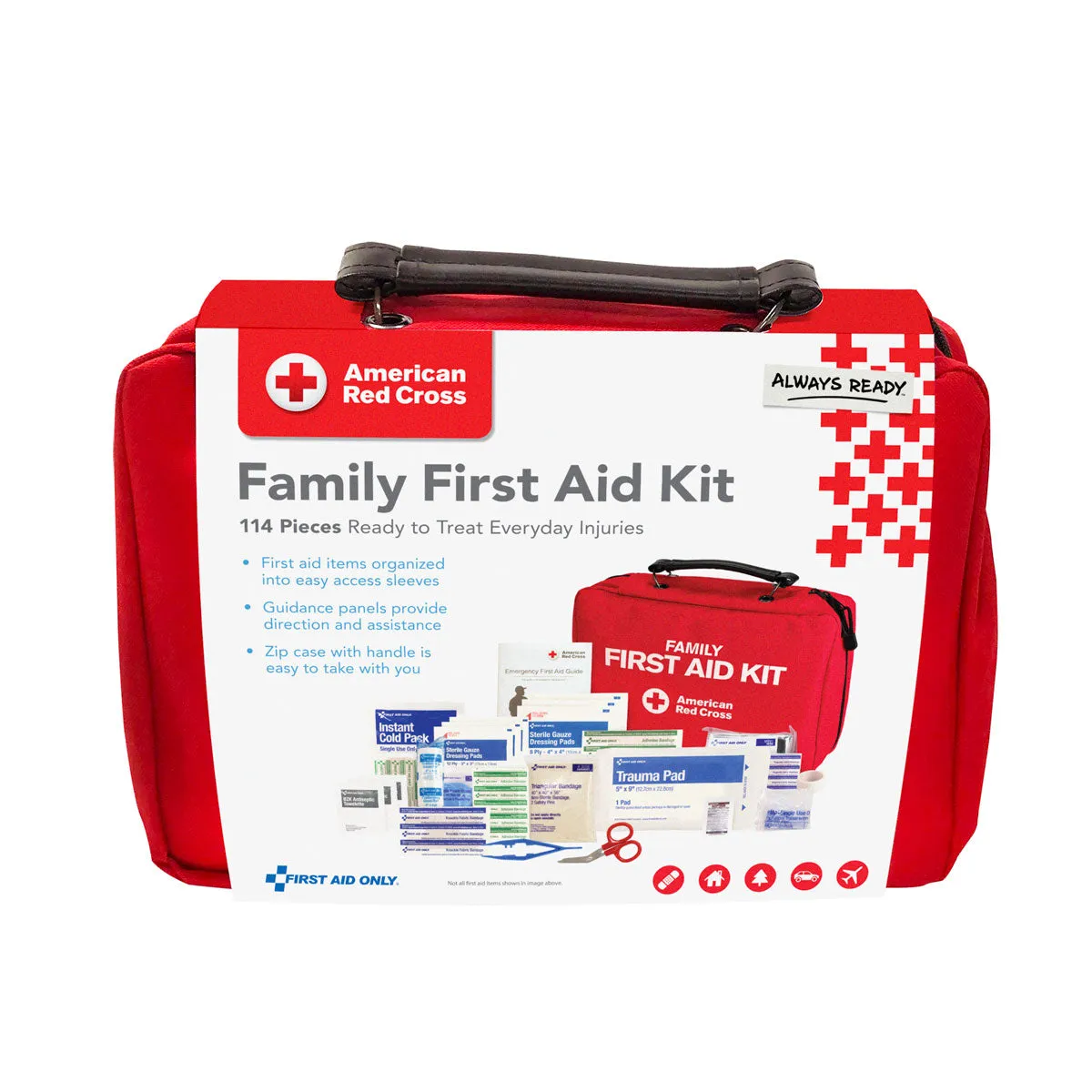 American Red Cross Deluxe Family førstehjelpsveske lateksfri