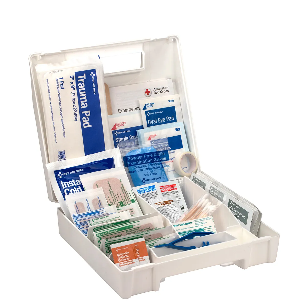 First Aid Only førstehjelpsskrin 130 deler plastkoffert
