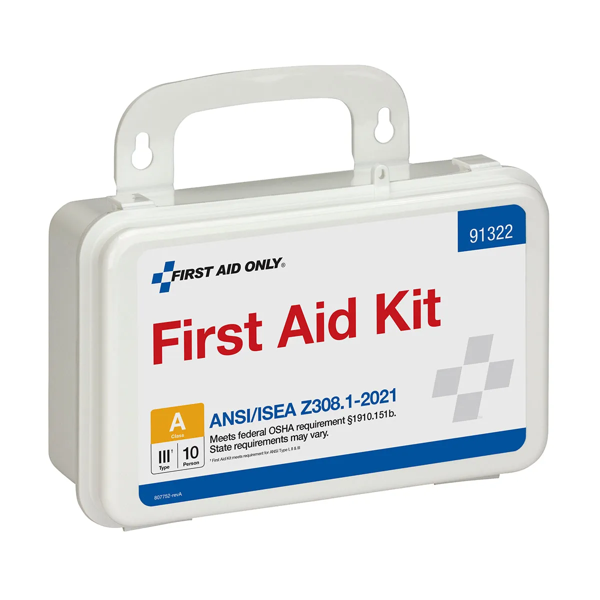 First Aid Only førstehjelpsskrin 10 pers plast 76 deler
