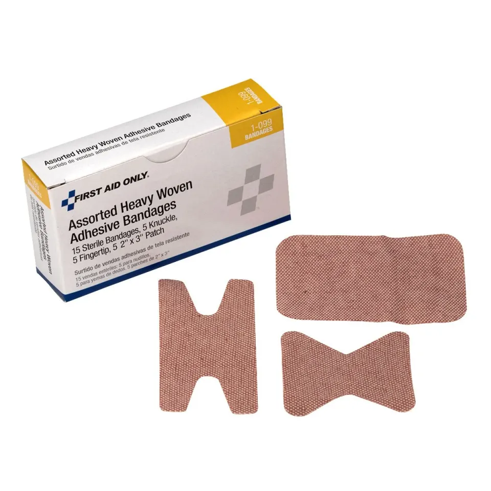 First Aid Only stoffplaster assortert 15 stk fleksibel