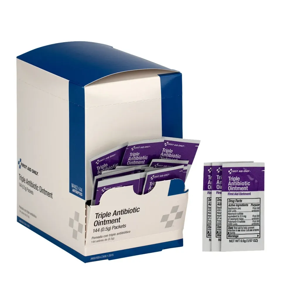 First Aid Only Triple Antibiotic sårsalve 144 stk antibakteriell
