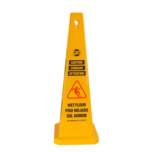 First Aid Only Spill Magic 35" 4-sided Pylon Cone varselkjegle gul
