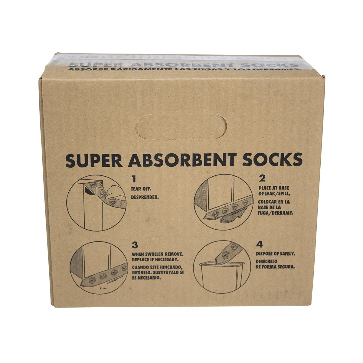 First Aid Only Super Absorbent spillsokker 70 stk dispenser