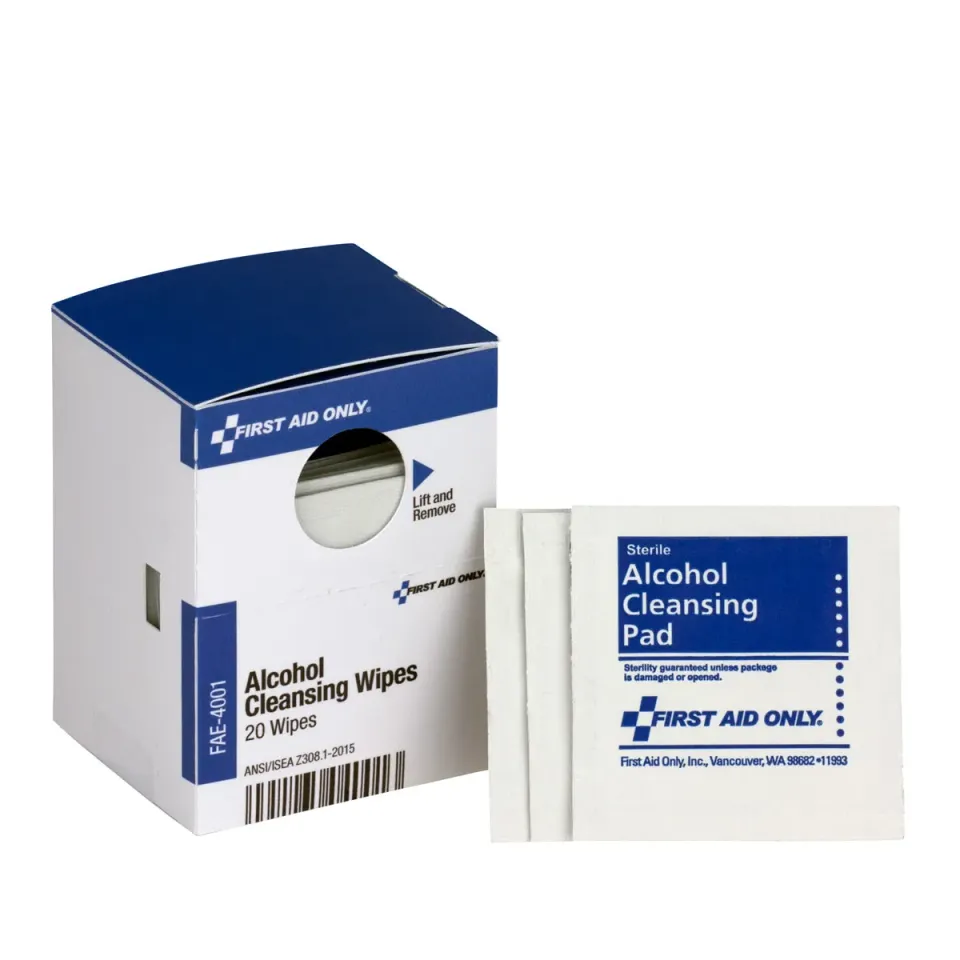 First Aid Only SmartCompliance spritservietter 20 stk 70%