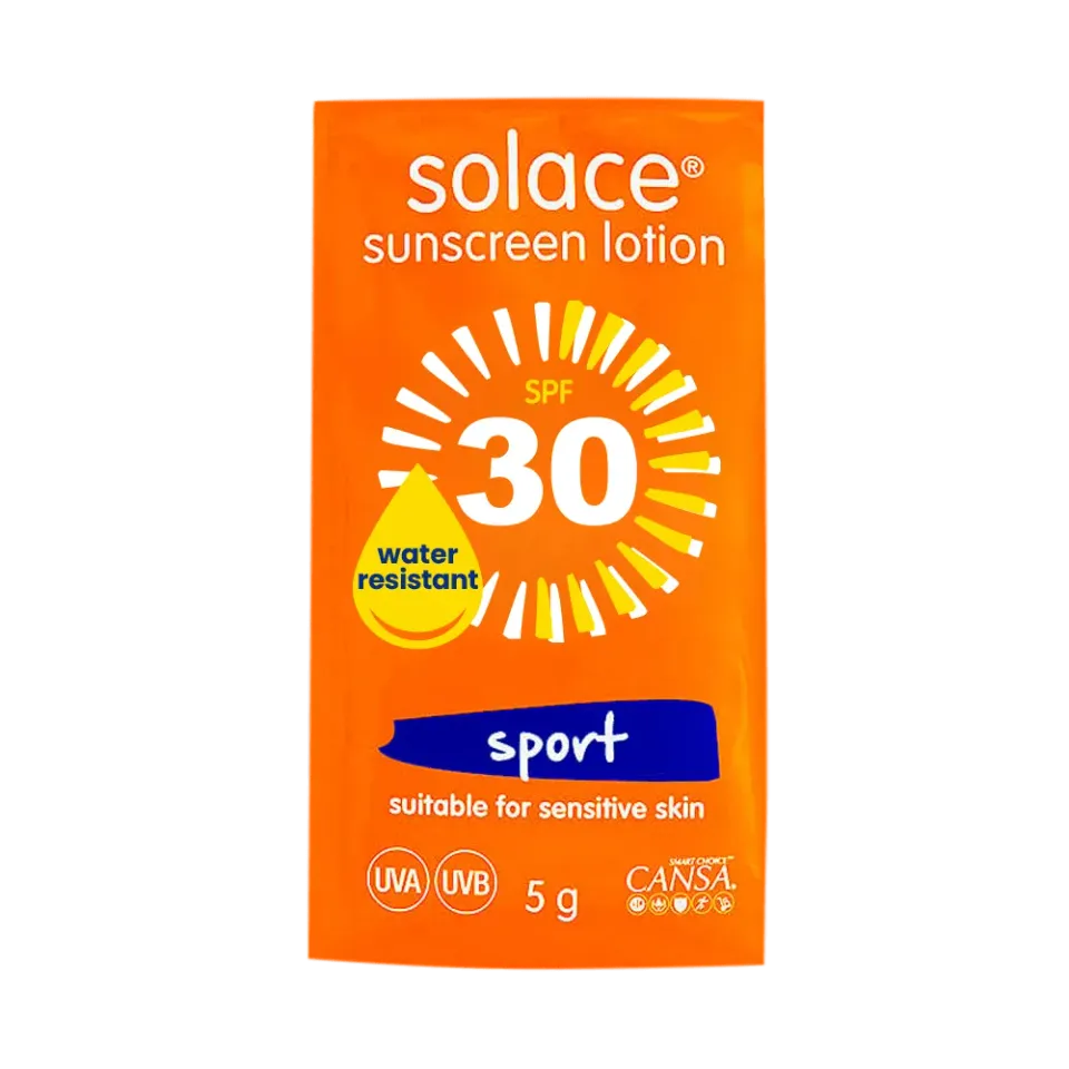 Burnshield Solace solkrem SPF30 5g Sport pose