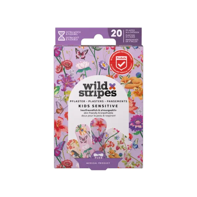 Wild Stripes Kids Sensitive plaster garden 20-pk barn