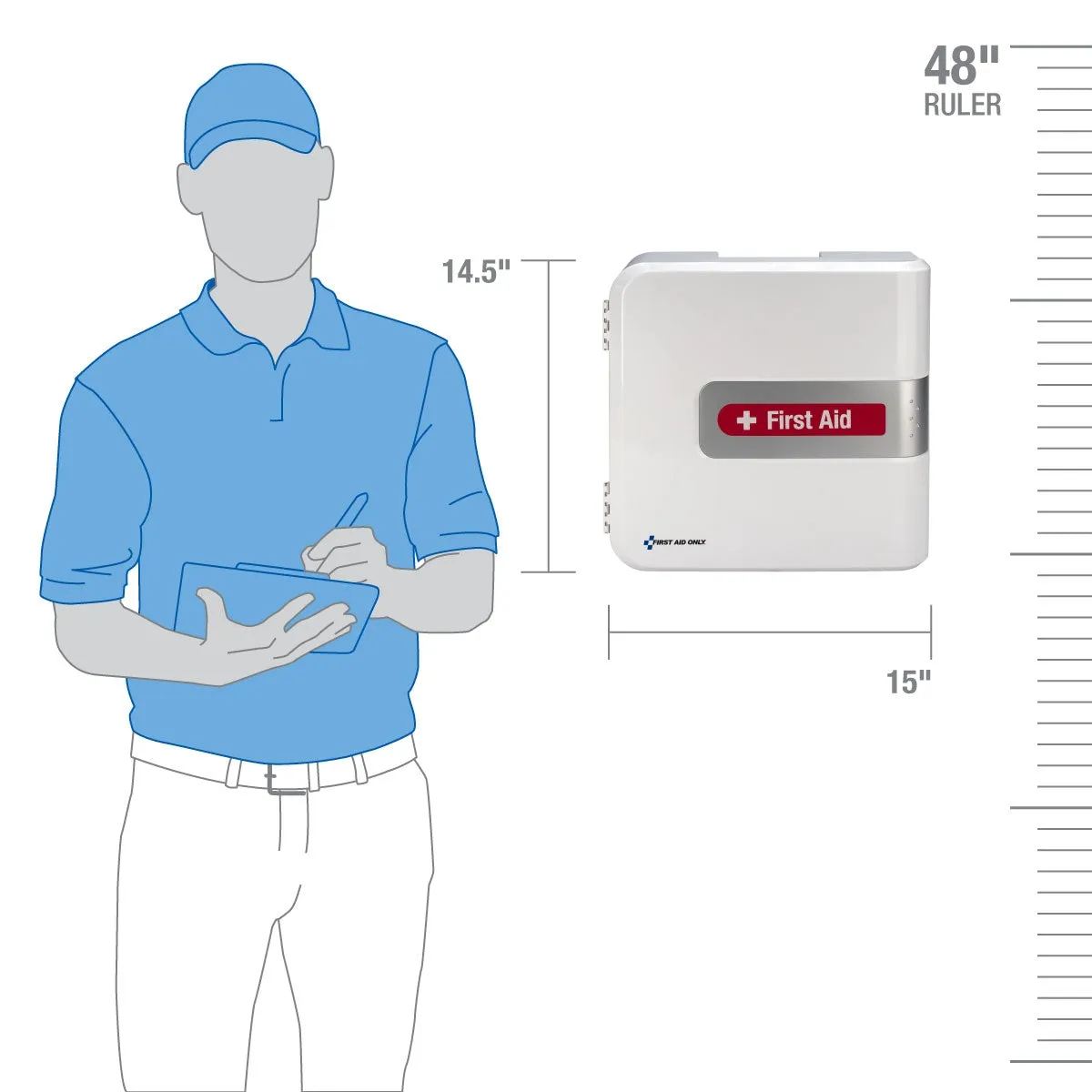 First Aid Only SmartCompliance førstehjelpsskap 50 pers uten medisiner