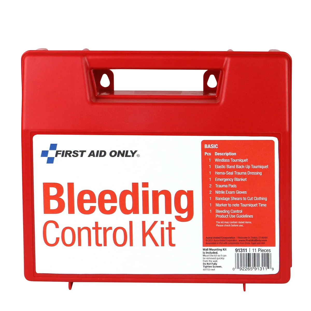 First Aid Only Bleeding Control veggstasjon blødning basic