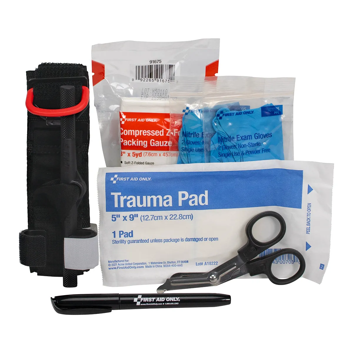 First Aid Only Bleeding Control blødningssett stoffveske