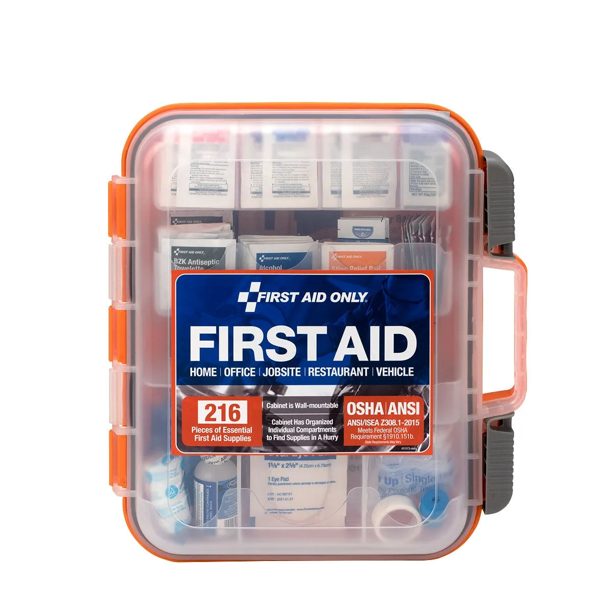 First Aid Only 50 person førstehjelpsskrin plast 216-deler