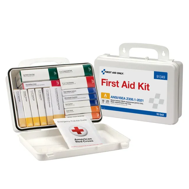 First Aid Only førstehjelpsskrin 25 personer 83 deler plast ANSI A