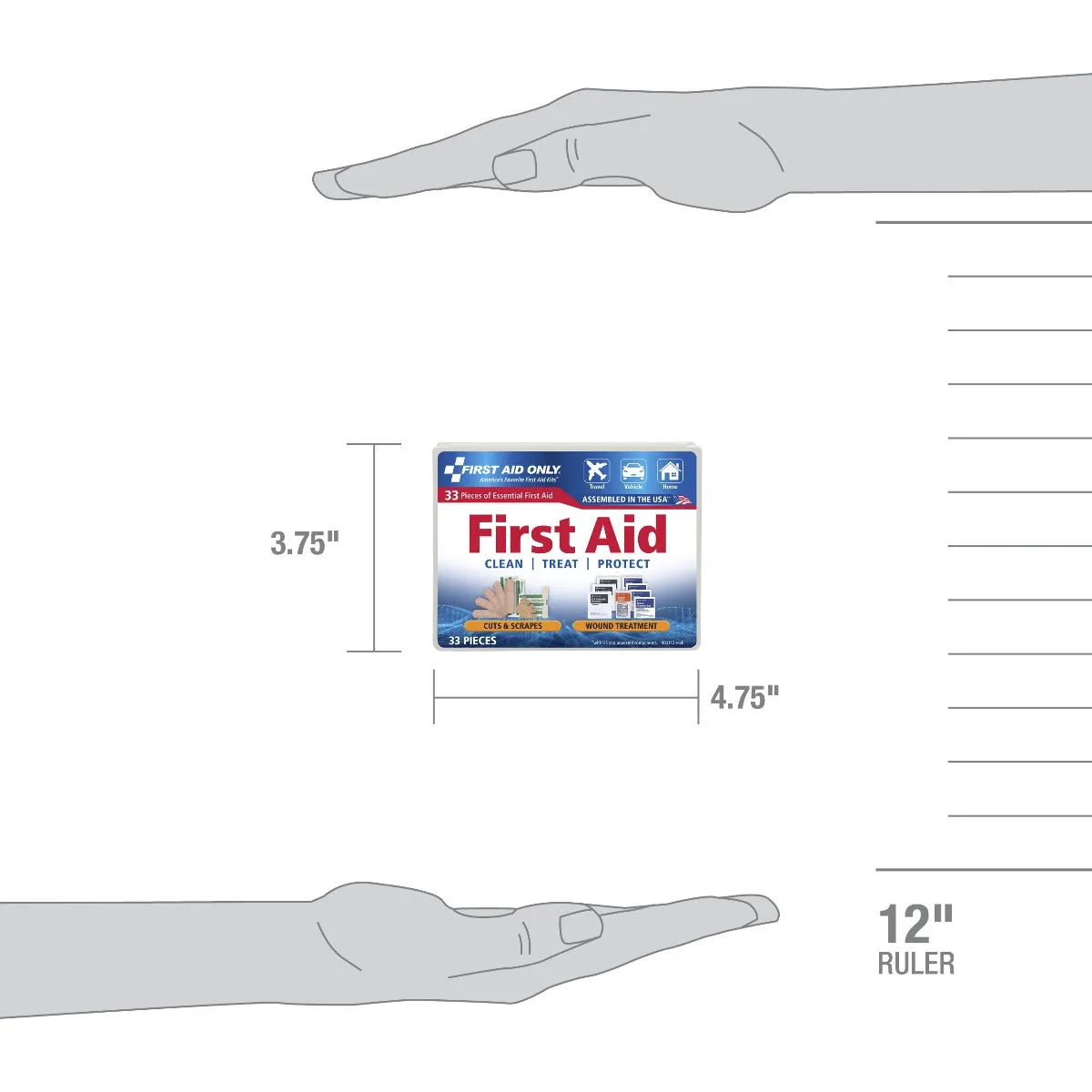 First Aid Only Personal First Aid Kit førstehjelpssett 34 deler