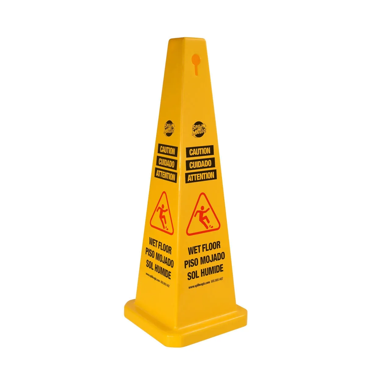 First Aid Only Spill Magic 35" 4-sided Pylon Cone varselkjegle gul