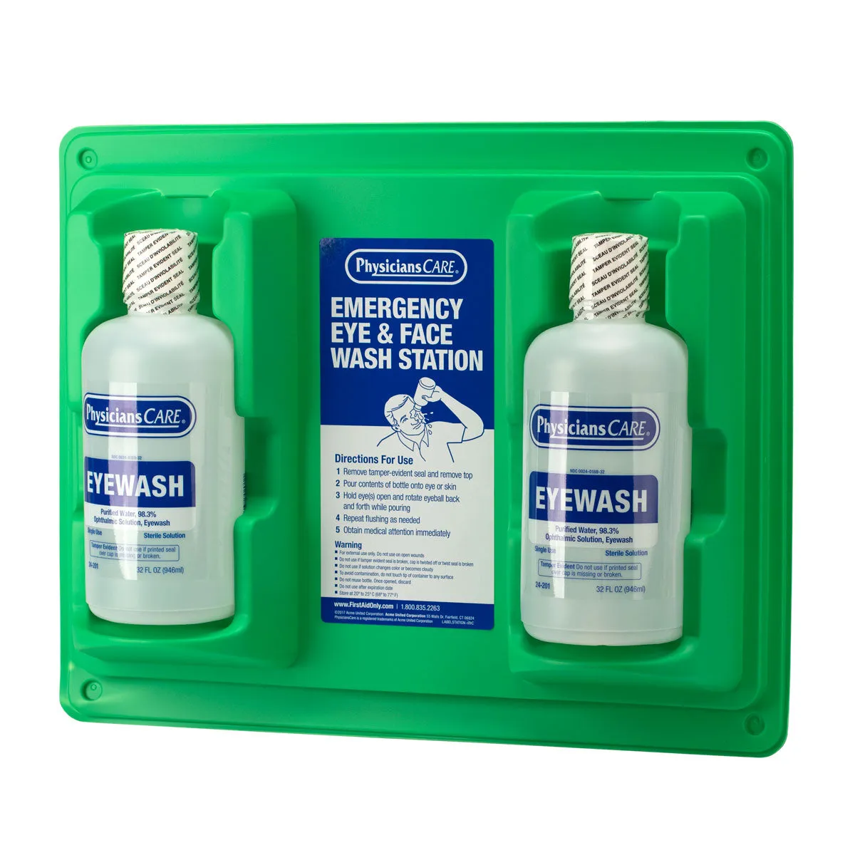 First Aid Only Eyewash Station øyeskyllestasjon 2x946 ml