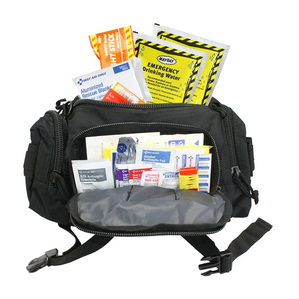 First Aid Only 3 Day Survival Kit overlevelsessett svart 73 deler