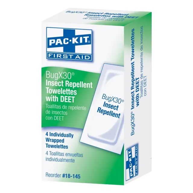 First Aid Only BugX30 myggservietter DEET 4 stk