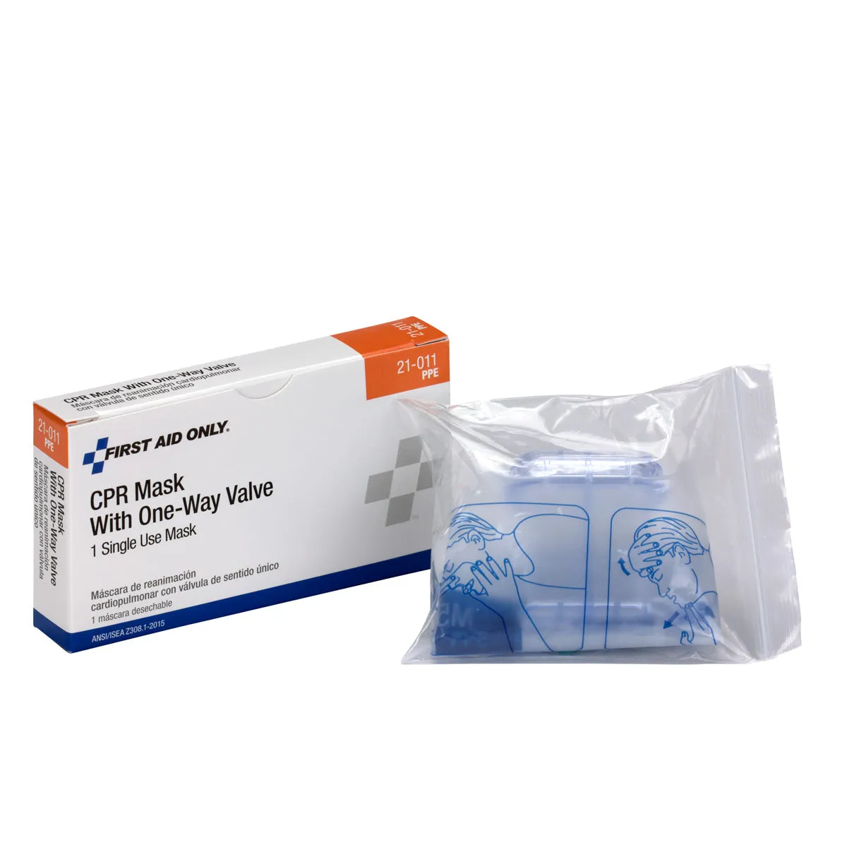 First Aid Only HLR-maske munn-til-munn ventil 1 stk