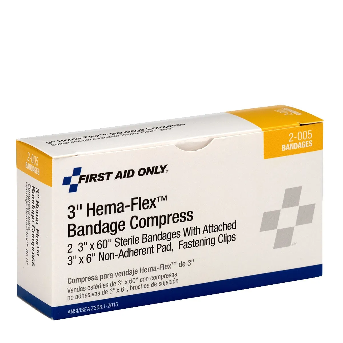 First Aid Only Hema-Flex 3" bandasjekompress 2-pk lateksfri